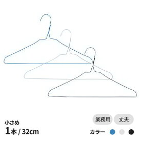 バラ売り 小さめ針金ハンガー 黒 青 白 1本 子供用 ズボン用 業務用 引越し 衣替え 整理 整頓 衣類収納 クリーニング 洋服 洗濯物 物干し キッズ ズボン 針金 ハンガー