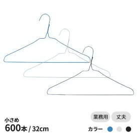 送料無料 小さめ 針金ハンガー 黒 白 青 600本 ケース販売 子供用 ズボン用 業務用 引越し 衣替え 整理 整頓 衣類収納 クリーニング 収納 衣類 洋服 キッズ ズボン ハンガー 洗濯 洗濯物 物干し