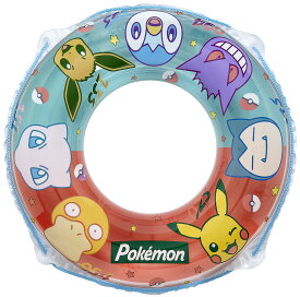 ポケモン 80cm ウキワ ロープ付き 2024　新作 プール 浮き輪 海 キッズ 子供 夏 海水浴 ビーチ うきわ 川 アウトドア 水遊び キャラクター ポケットモンスター かわいい