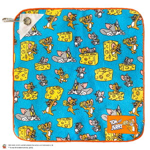 【30日楽天カード決済でP4倍】SALE トムとジェリー チーズオブチーズ ハンギングミニタオル ハンカチ タオル トムジェリ ゴルフグッズ カラビナ付き ハンギング かわいい