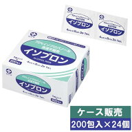 【白十字 イソプロン 200包入 × 24個 42830 ケース販売】 個包装 単包 不織布 イソプロパノール 消毒 殺…
