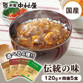 カレー レトルトカレー 新宿中村屋 プチカレー プチハヤシ 120g×同種5個セット ビーフ ビーフマイルド 彩り野菜と豆 ハヤシ ビーフハヤシ レトルト食品 おかず ビーフカレー 常温保存 具沢山 非常食 保存食 備蓄 防災 *[2609SE]