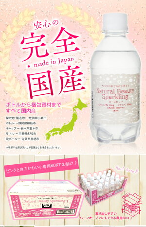 炭酸水強炭酸280ml24本送料無料ローズヒップアロエナチュラルビューティースパークリング24本セット強炭酸水ヒアルロン酸ビタミンC強炭酸高濃度炭酸ソーダsoda【D】