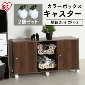 横置き用 カラーボックス用 キャスター2個セット CXK-2ホワイト アイリスオーヤマ 玄関 収納 収納家具 収納BOX 収納ボックス 収納用品 収納ケース キッチン 収納 DIY 新生活