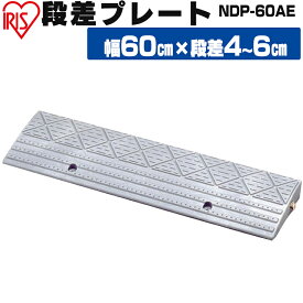 段差プレート 5cm段差 屋外用 幅60cm ガーデン グレーNDP-60AE アイリスオーヤマ 品 ガーデン用品 自転車 バイク 段差 プレート つまずき防止 転倒防止