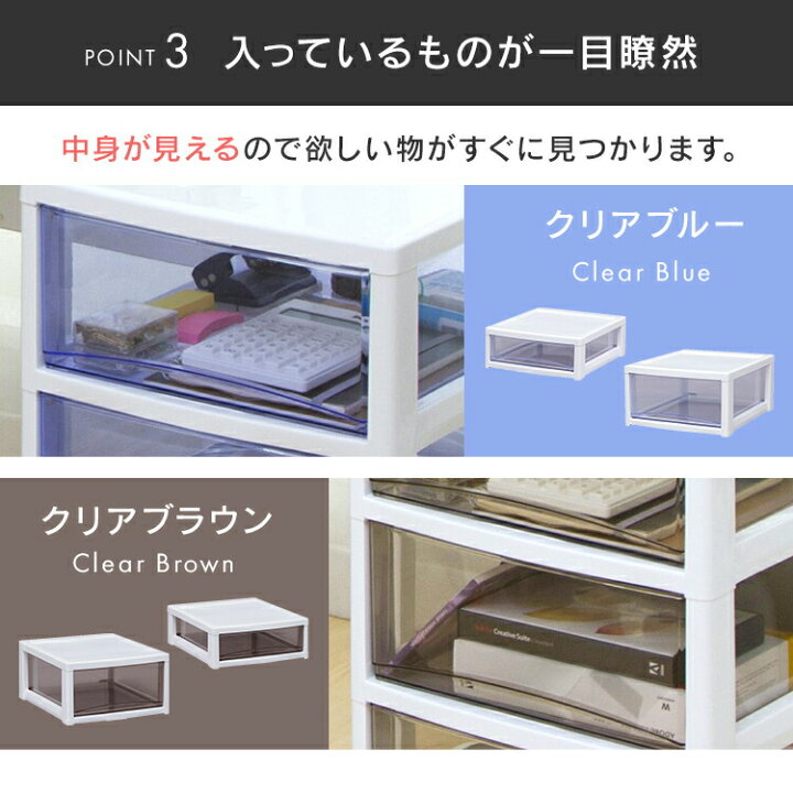 楽天市場】書類ケース 引き出し 浅型 10段 収納 書類 チェスト 収納 