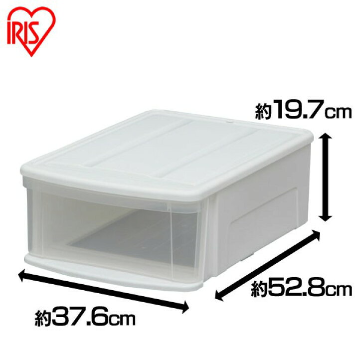 楽天市場 収納ボックス 収納ケース 引き出しクローゼットチェスト プラスチック チェストi M 浅型 幅37 6 ホワイト クリア 衣類収納 収納用品 衣装ケース タンス クローゼット 押し入れ収納 押入れ収納一人暮らし アイリスオーヤマ 新生活 暮らし健康ネット館