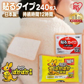 貼るカイロ レギュラー 240枚（10枚×24袋） HR10P送料無料 カイロ 貼る 貼るタイプ レギュラーサイズ 普通 使い捨て 備蓄 防寒 寒さ対策 まとめ買い アイリスプラザ 【D】