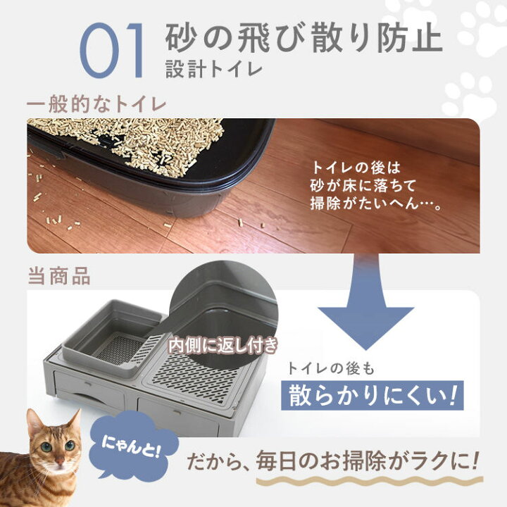 楽天市場】猫 ケージ 3段 トイレ付 キャットケージ キャスター 