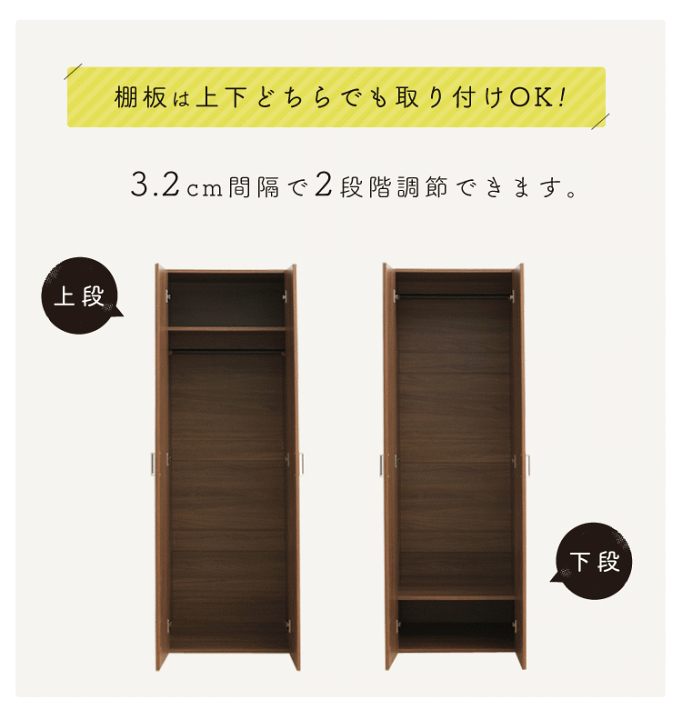 楽天市場】《ポイント3倍☆28日9:59迄》クローゼット 収納 棚 扉