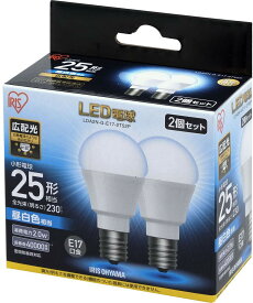 LED電球 E17 広配光タイプ 25形相当 LDA2N・L-G-E17-2T52P 昼白色・電球色 4個セット LED電球 LED LEDライト 電球 照明 しょうめい ライト ランプ あかり 明るい 照らす ECO エコ 省エネ 節約 節電 キッチン リビング 勉強 交換 アイリスオーヤマ
