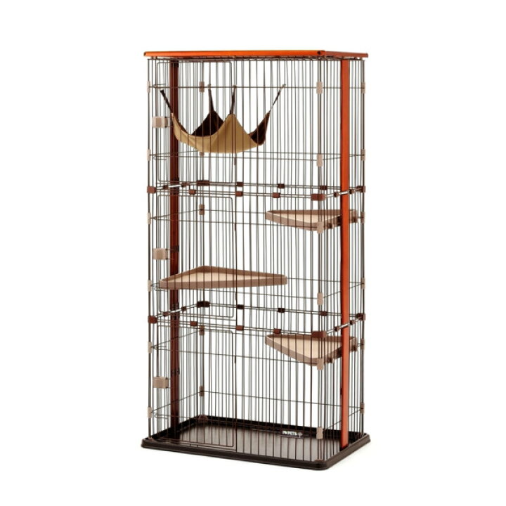 楽天市場】[最大400円クーポン/くらしに+]猫 ケージ 3段 ハンモック 