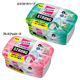 トイレクイックル ストロング 8枚 容器入 花王 クイックル トイレシート 厚手 掃除シート 除菌 ウイルス除去 抗菌・防臭 本体容器入 床・壁・ドアノブ KAO プレミアムローズ エクストラハーブ【D】