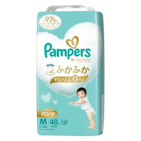 [最大400円クーポン/くらしに+]おむつ パンパース 紙おむつ ベビー用品 パンツタイプ パンパース 肌へのいちばんパンツ / スーパージャンボ M たっち 48枚（6-12kg） ふかふか心地 肌への一番 デザイン2種類 もれ・ムレ0 ジャンボパック 超吸収 Pampers P&G 【D】