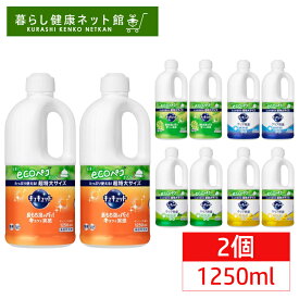 【2個セット】キュキュット つめかえ用 1250ml 液体洗剤 台所用 食器洗い 台所用洗剤 泡切れ Kao 香り 除菌 まとめ買い 花王株式会社 オレンジ ピンクグレープフルーツ マスカット 除菌グレープフルーツ 除菌緑茶 除菌レモン【D】