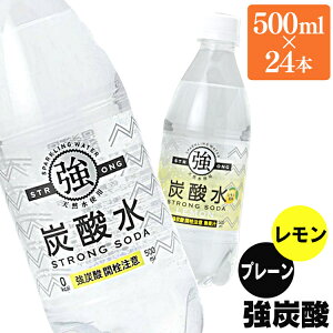 【最安値に挑戦!】炭酸水 強炭酸水 500ml 24本 プレーン レモン送料無料 炭酸水 炭酸 500ml 24本 炭酸水500ml 500ml 炭酸水 友桝飲料 国産【D】【水】