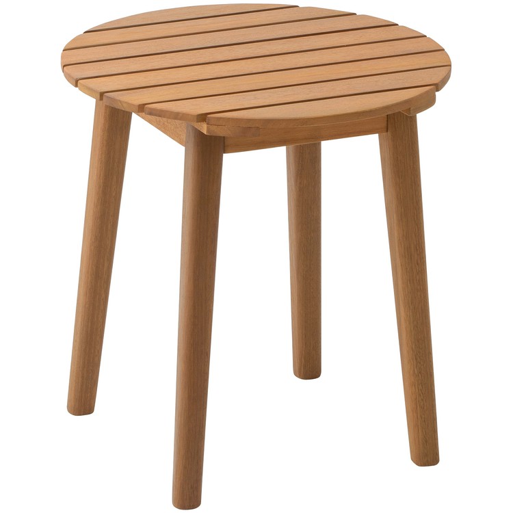 ルーナ 品質保証 サイドテーブル 天然木 屋外 ガーデン MWF-35T送料無料 庭家具 D 当店一番人気 カジュアル