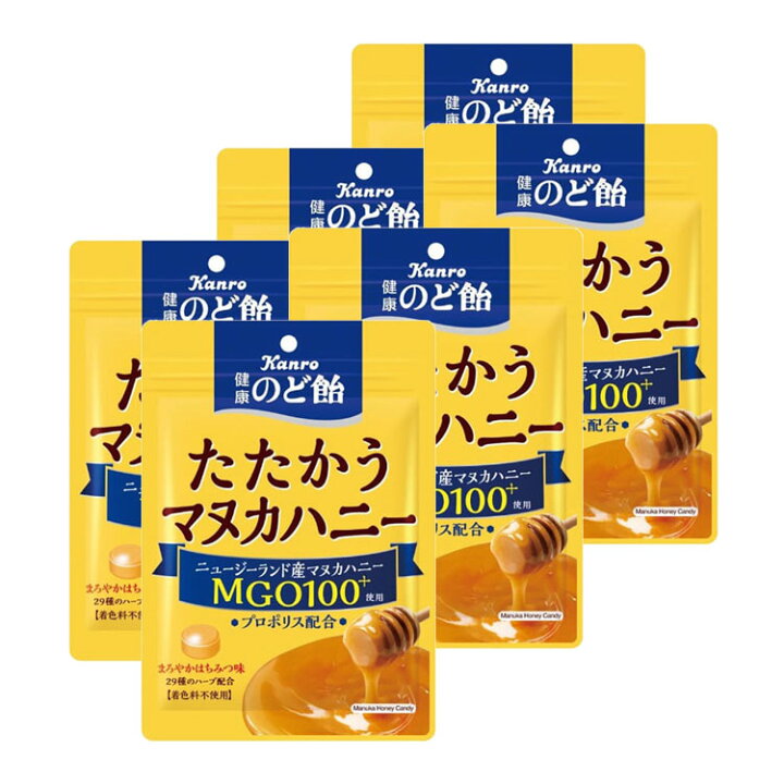 楽天市場 6袋 カンロ 健康のど飴たたかうマヌカハニー のど飴 飴 蜂蜜 風邪 かぜ プロポリス ハーブ 花粉症 カンロ D 暮らし健康ネット館 楽天市場 6袋 カンロ 健康のど飴たたかうマヌカハニー のど飴 飴 蜂蜜 風邪 かぜ プロポリス ハーブ 花粉症 カンロ D 暮らし健康ネット館
