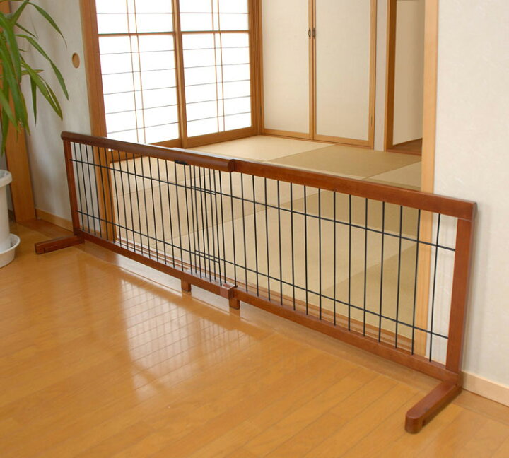 楽天市場】ペットゲート 伸縮 小型犬用 木製【数量限定】 L 送料無料 
