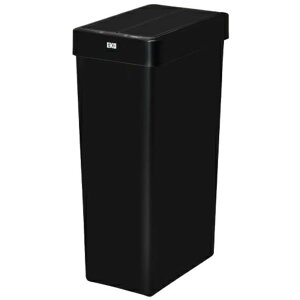 ごみ箱 30L ふた付き エックスウィングライトセンサービン 30L EK6277P-30L-WHゴミ箱 センサー式 バタフライ開閉 観音開き マット仕様 インナーリング付き LED表示 プラスチック製 両開き 棚下 分