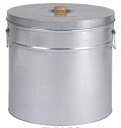 三和金属 トタン丸型米びつ TMK-30 シルバー 【米収納量30kg 直径37×高さ42.5cm】