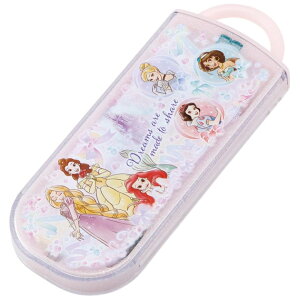 Skater スケーター TACC2AG 抗菌 食洗器対応 スライド式トリオセット ディズニープリンセス25 カトラリーセット 女の子 女子 弁当 スプーンセット お箸(ポスト投函配送 ネコポス・送料無料)