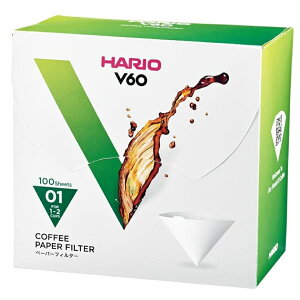 �n���I V60�p�y�[�p�[�t�B���^�[ M 100�������� VCF-01-100WK 1-2�t�p �z���C�g
