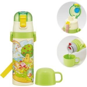 Skater スケーター SKDC4 超軽量・コンパクト2WAYステンレスボトル 星のカービィ 男の子 女の子 水筒 小学生 かわいい ワドルディ 任天堂 キャラクター 直飲み コップ 430〜470m