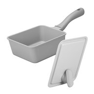 シービージャパン CB JAPAN Supot 深型四角フライパン 13×18cm グレー