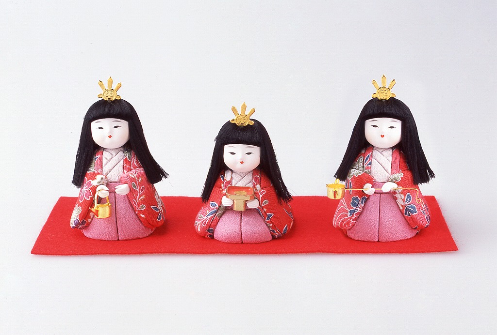 楽天市場】【送料無料】木目込人形 三人官女 | 日本製 木目込み キット