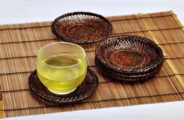 楽天市場】籃胎茶托（ 5枚組 ） | 竹製 竹細工 漆 漆器 モダン 