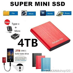 �O�t��SSD �|�[�^�u��SSD 1TB 4TB �O�t���n�[�h�f�B�X 500GB �����^�|�[�^�u�� �n�[�h�f�B�X�N 2TB USB3.1 Type-C �Ή� �X�}�z�݊��� �ϏՌ�