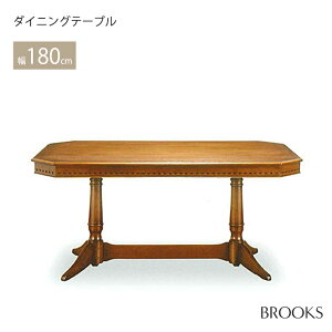 ダイニングテーブル BROOKS テーブル 幅165 幅180 食卓机 テーブル 机 ダイニング 天然木ナラ無垢材 奥行90 高さ72 北海道の家具 アンティーク調 天然木無垢材 加藤木工 旭川 旭川の家具 日本製