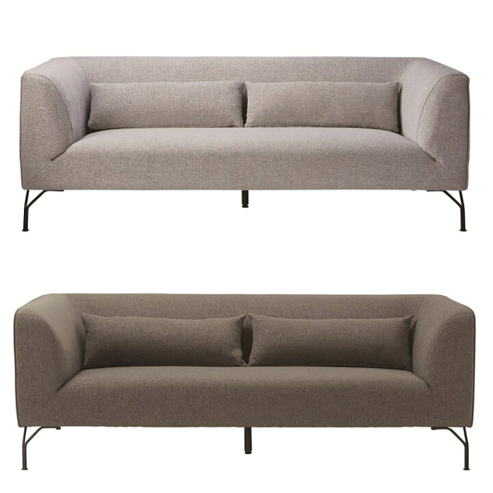 楽天市場】ソファ スチールソファ LS-405-F ダークスモーク 2.5Pソファ  