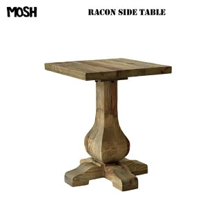 MOSH �T�C�h�e�[�u�� ���R�� RACON SIDE TABLE W400×D400×H510mm (�Íރp�C�����C��)�y�����i�z