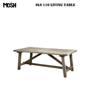 MOSH ���r���O�e�[�u�� �\���X SLS 110LIVING TABLE W1100×D550×H400mm (�I�[�N���C��)�y�g���i�z