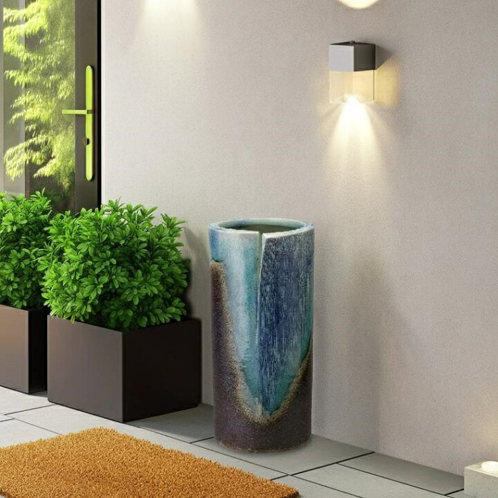 楽天市場】【信楽焼】トルコブルー傘立 φ220×460mm【関東ー関西送料 