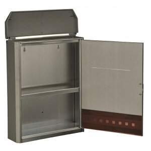 壁掛けポスト 郵便ポスト 縦型マイポスト ステンレス ST-130 ( 送料無料 宅配ポスト 壁掛け ポスト 一戸建て用 荷物受け 縦型ポスト )