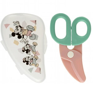 離乳食 フードカッター ディズニー ミッキーマウス ( ミッキー ミニーマウス 離乳食ハサミ ベビーフードカッター ケース付き 赤ちゃん 食べ物 はさみ キャラクター グッズ 出産祝い 持ち運