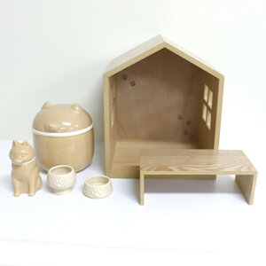ペット 仏壇 仏具 セット ハウス型ペット仏壇・仏具・骨壺セット 仏具付き 小さい 木製 ペット仏壇 かわいい シンプル ミニ 仏壇 ペット 骨壷 ハウス型 ナチュラル ハウス モダン 手作り 骨
