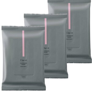 【3個セット】Chacott チャコット クレンジングシート 大判 約150mm×約200mm 10枚入り メイク落とし 携帯用 大判タイプ 日本製