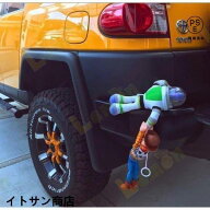 新品トイストーリー ウッディ バズ バズウッディ車外装用品車人形 車ぶら下がり人形ヘルメット付きフィギ…