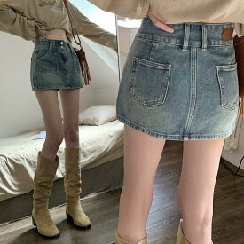ハイウエスト ミニスカート ジーンズ レディース デニムスカート デニムミニスカート ミニ スカート ショート丈 美脚 ショートスカート 夏 春デニムミニスカート ダンガリー 秋 春