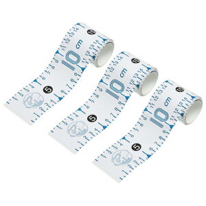 PATIKIL 粘着性フィッシュルーラー 3パック 51フィッシュ計測テープステッカーテープ 防水 釣りボートカヤック用 ホワイト