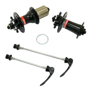 NOVATEC D791SB + D792SB MTB 28 Hole Disc Hubs w/Skewers,1 Pair, Black, NA2155