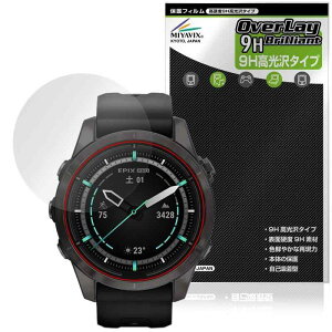 �~���r�b�N�X �K�[�~�� GARMIN epix Pro (Gen 2) 42mm �Ή� �ی� �t�B���� PET�� ���d�x 9H ���� �����K���X�����̍d�x ���{��