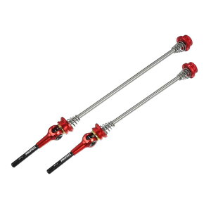 BULLSPANN 自転車 クイックリリース バイク アクスル ホイール ハブ 140mm 180mm MTB マウンテン ロードバイク用 1ペア 赤 交換パーツ アクセサリー 交換用