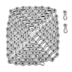 YBN 11 Speed Chain 120 Link w/Power Lock for Shimano/Sram/Campagnolo Silver, YB2701