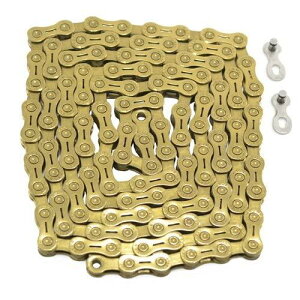 YBN 11 Speed Chain 120 Link w/Power Lock for Shimano/Sram/Campagnolo,Gold, YB2696