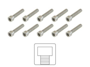 �A�f�v�g AT6 �X�e�����X �{���g 10�{�Z�b�g M6x30mm(BOS00600)